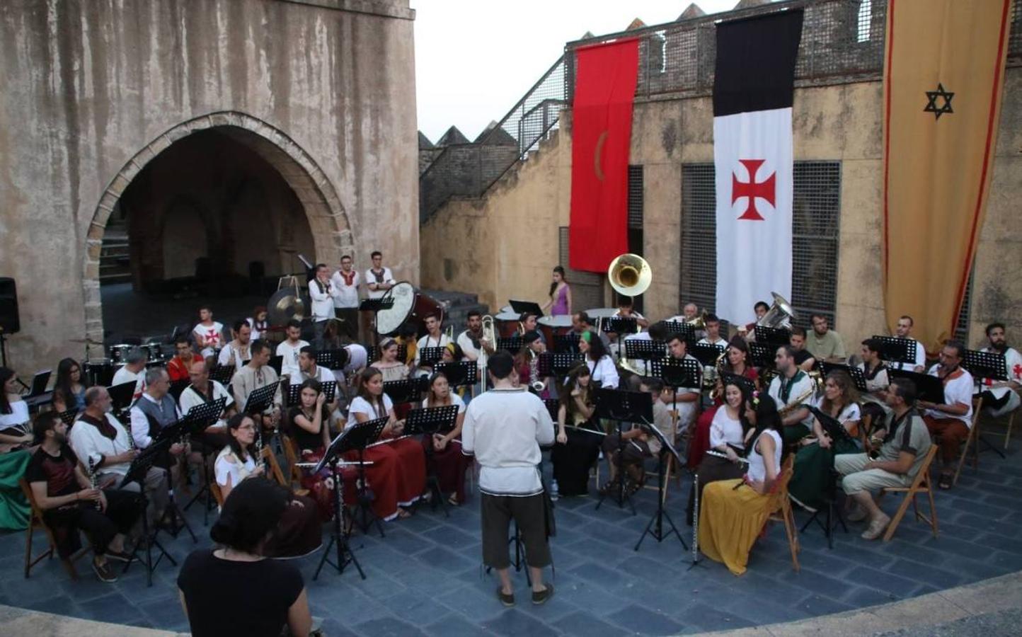 Concierto de la Asociación Musical de Jerez de los Caballeros en el cierre del Festiva Templario.