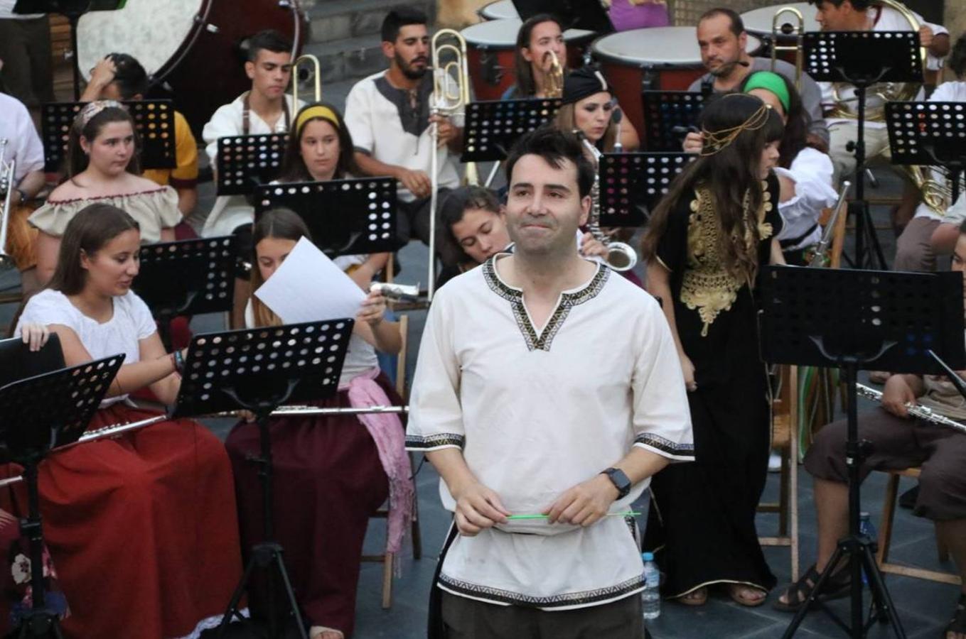 Concierto de la Asociación Musical de Jerez de los Caballeros en el cierre del Festiva Templario.