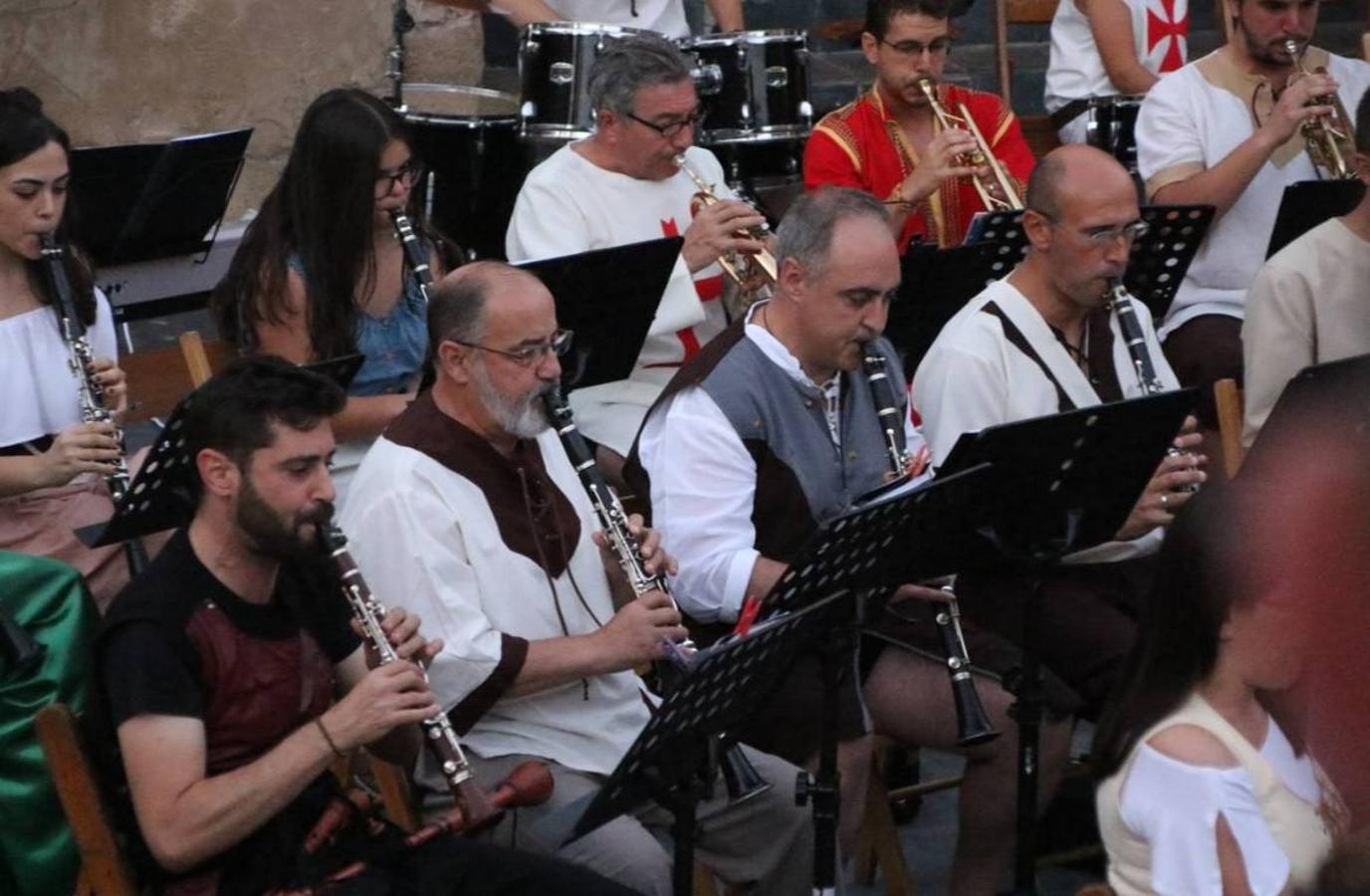 Concierto de la Asociación Musical de Jerez de los Caballeros en el cierre del Festiva Templario.