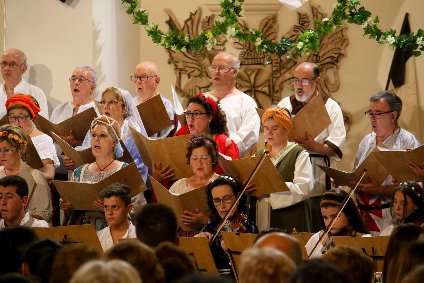Concierto de la Asociación Musical de Jerez de los Caballeros en el cierre del Festiva Templario.