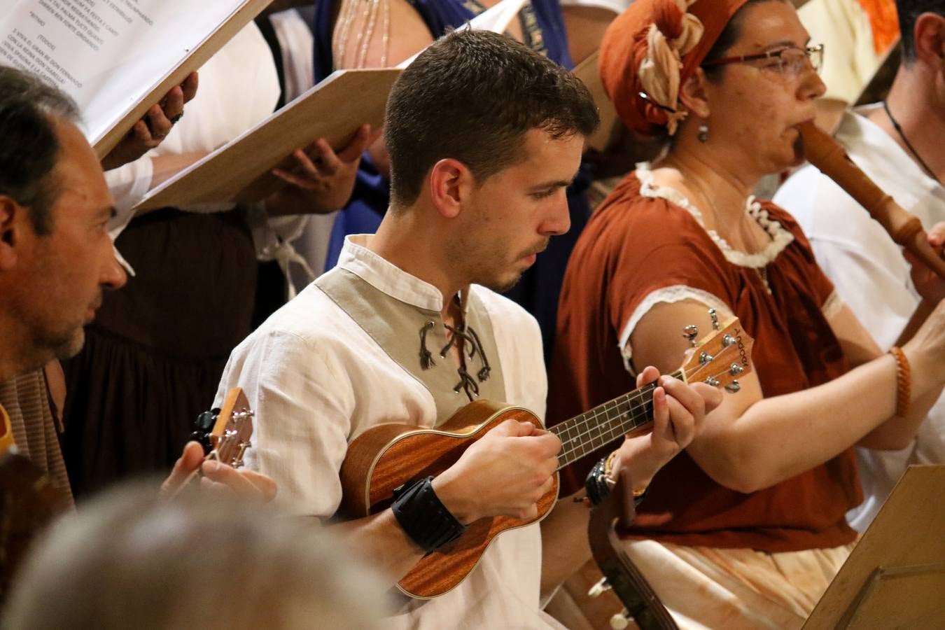 Concierto de la Asociación Musical de Jerez de los Caballeros en el cierre del Festiva Templario.
