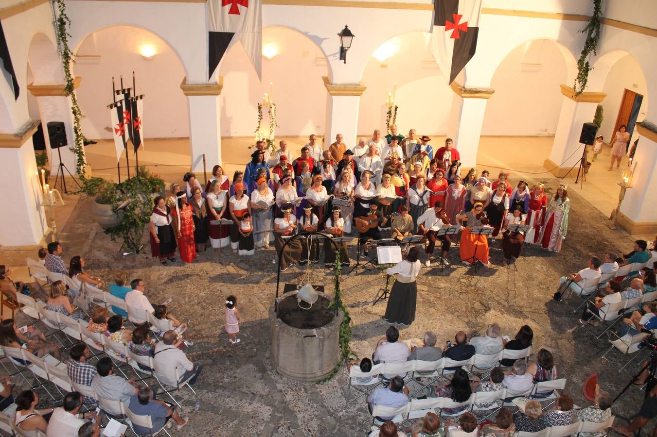 Concierto de la Asociación Musical de Jerez de los Caballeros en el cierre del Festiva Templario.