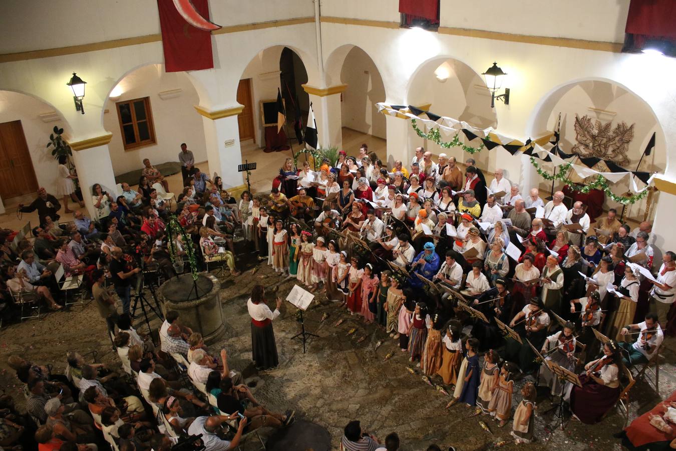 Concierto de la Asociación Musical de Jerez de los Caballeros en el cierre del Festiva Templario.