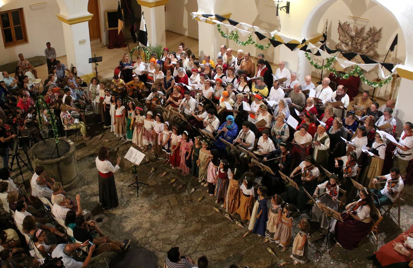 Concierto de la Asociación Musical de Jerez de los Caballeros en el cierre del Festiva Templario.