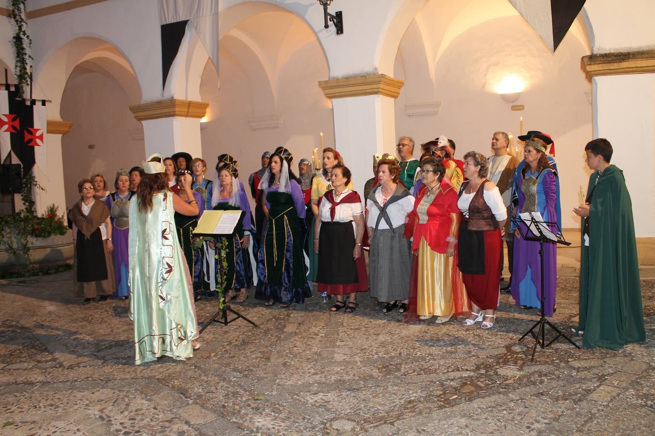Concierto de la Asociación Musical de Jerez de los Caballeros en el cierre del Festiva Templario.