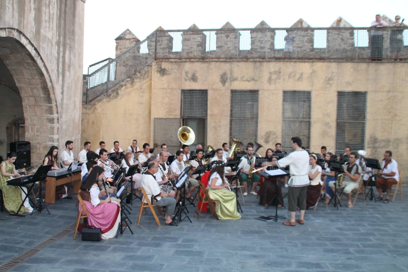 Concierto de la Asociación Musical de Jerez de los Caballeros en el cierre del Festiva Templario.