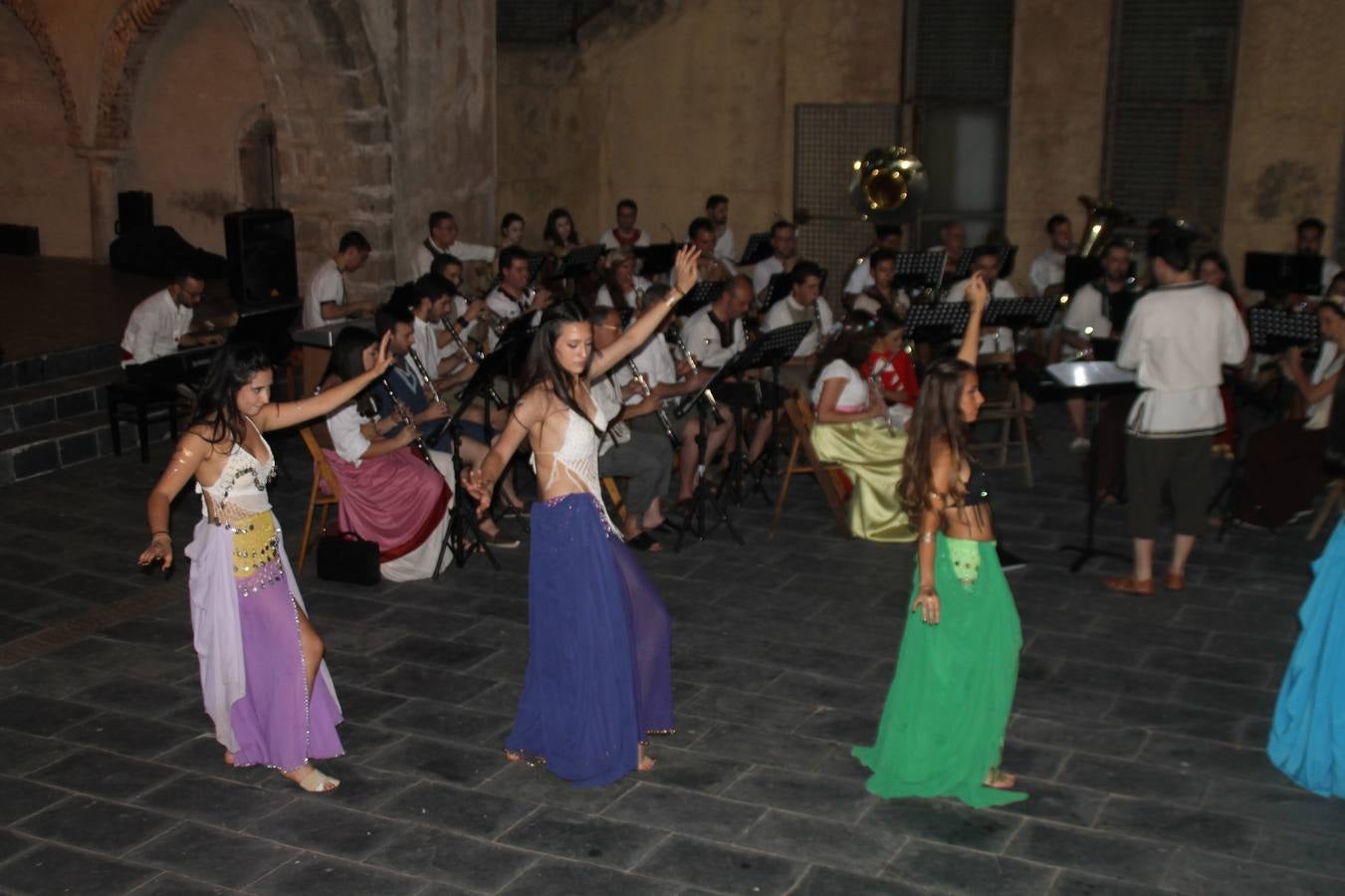Concierto de la Asociación Musical de Jerez de los Caballeros en el cierre del Festiva Templario.