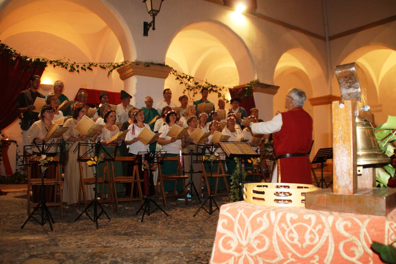 Concierto de la Asociación Musical de Jerez de los Caballeros en el cierre del Festiva Templario.