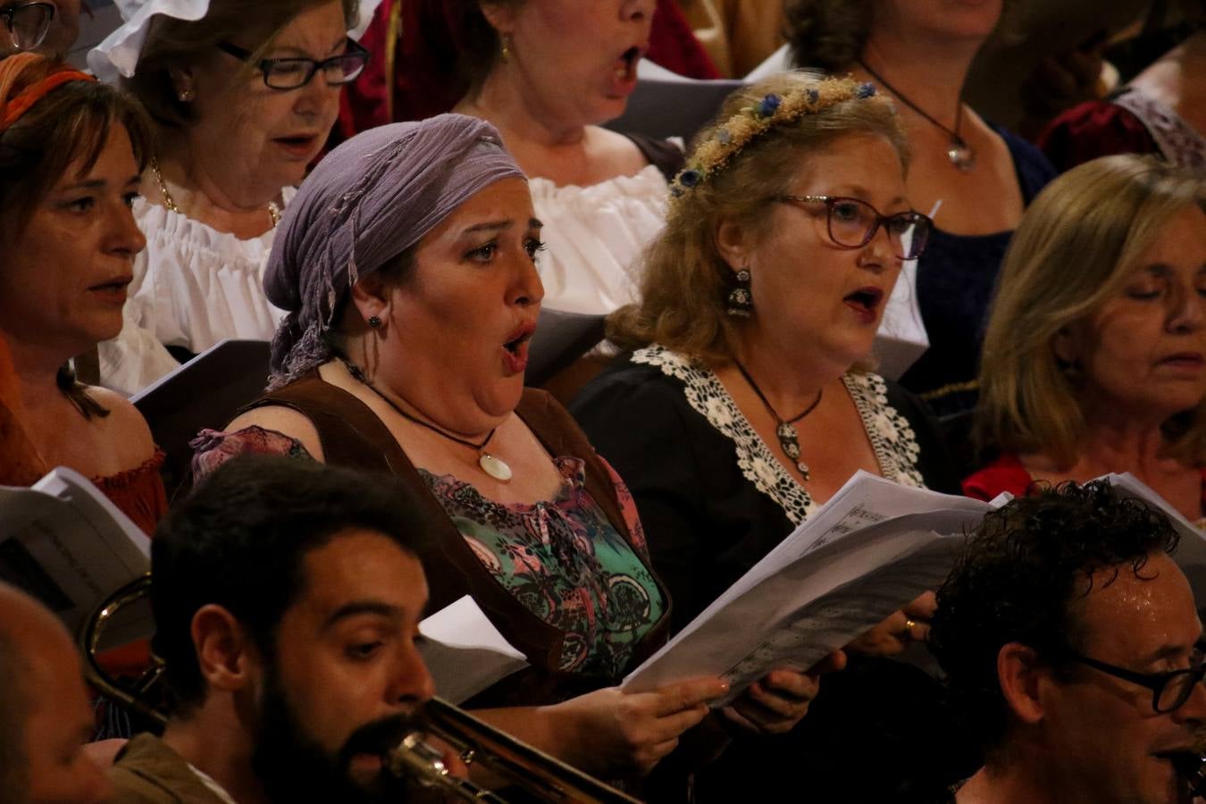Concierto de la Asociación Musical de Jerez de los Caballeros en el cierre del Festiva Templario.