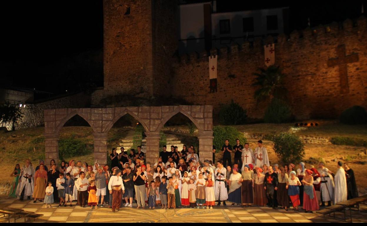 El teatro, eje del Festival Templario y medio para narrar la Historia del Temple en Jerez de los Caballeros
