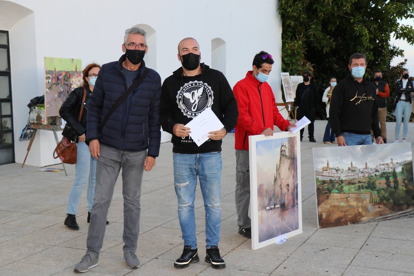 Un momento de la entrega de premios en el recinto amurallado de La Alcazaba.