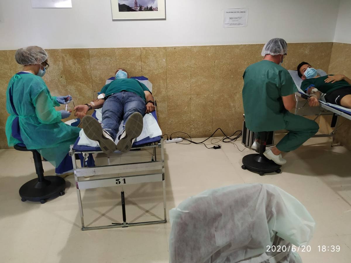 Donantes en la campaña anterior en el Centro de Salud de Jerez.