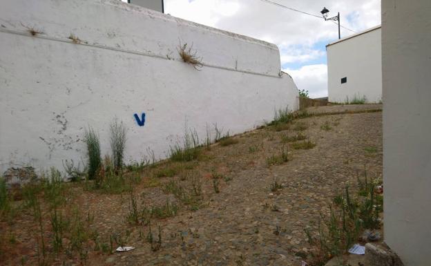 La calle Santa Lucía antes de la inversión urbanística. 