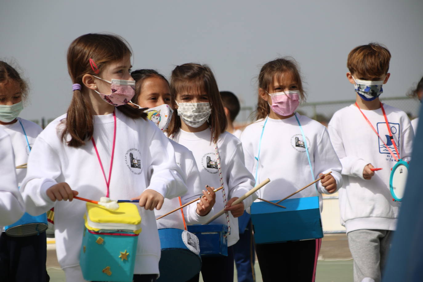 Fotos: El CEIP &#039;Sotomayor y Terrazas&#039; celebra su ya tradicional tamborada con motivo de la Semana Santa