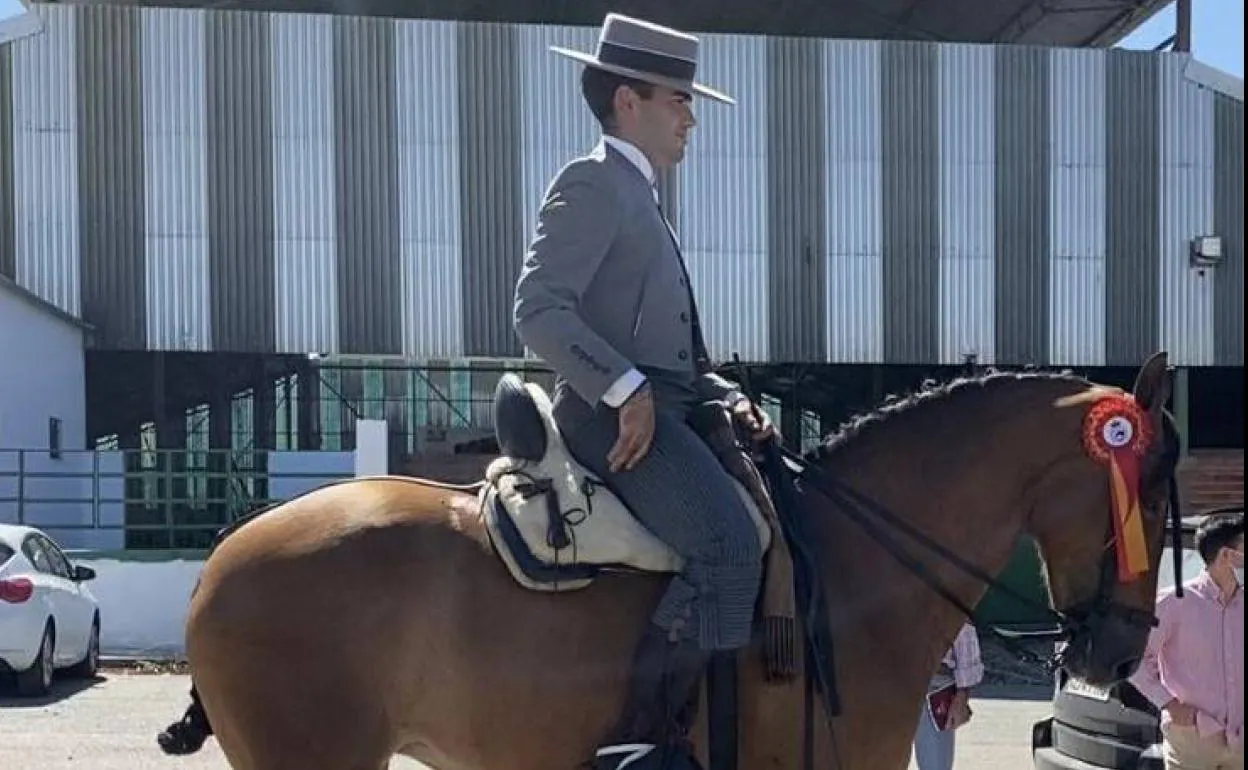 El jerezano Luis Francisco Cantonero, campeón de Extremadura de Doma Vaquera en la categoría 'Caballos Jóvenes de 6 años'