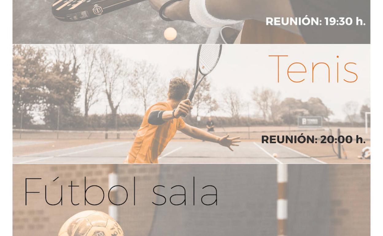 Abierto el plazo de inscripción de las ligas municipales de pádel, tenis y fútbol sala