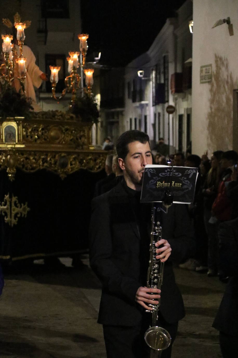 Fotos: Jerez vuelve a enmudecer ante Jesús Orando en el Huerto y Nuestra Señora del Silencio en una nueva noche de Martes Santo