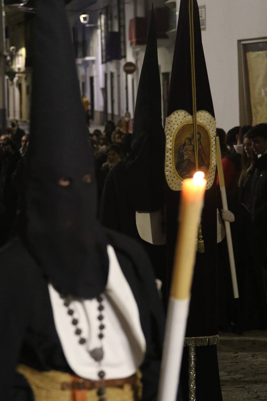 Fotos: Jerez vuelve a enmudecer ante Jesús Orando en el Huerto y Nuestra Señora del Silencio en una nueva noche de Martes Santo