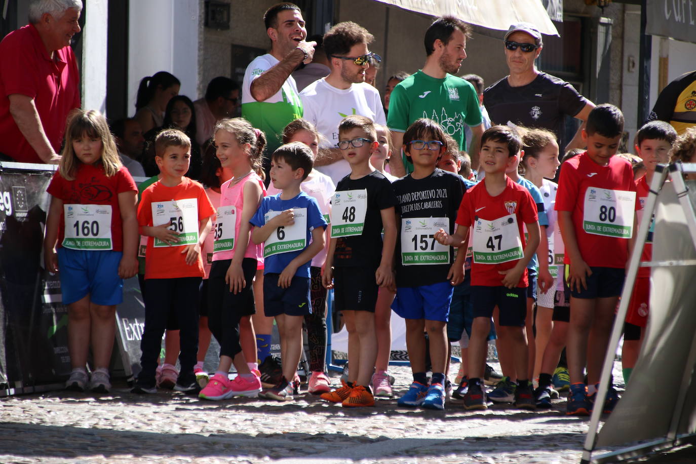 Fotos: Bruno Paixão y Anabel Benítez, vencedores de la XXIII Carrera Popular de Jerez de los Caballeros