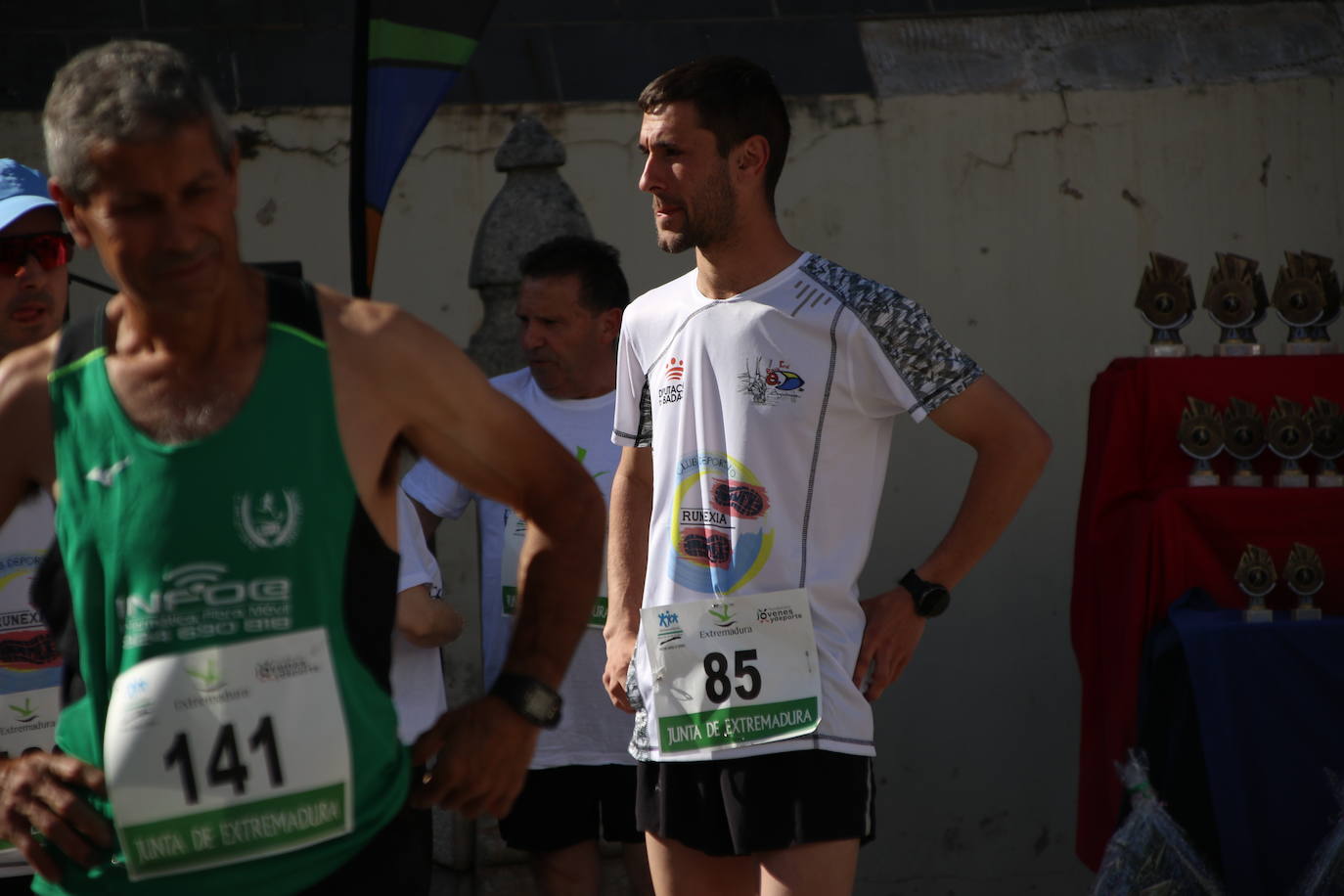 Fotos: Bruno Paixão y Anabel Benítez, vencedores de la XXIII Carrera Popular de Jerez de los Caballeros