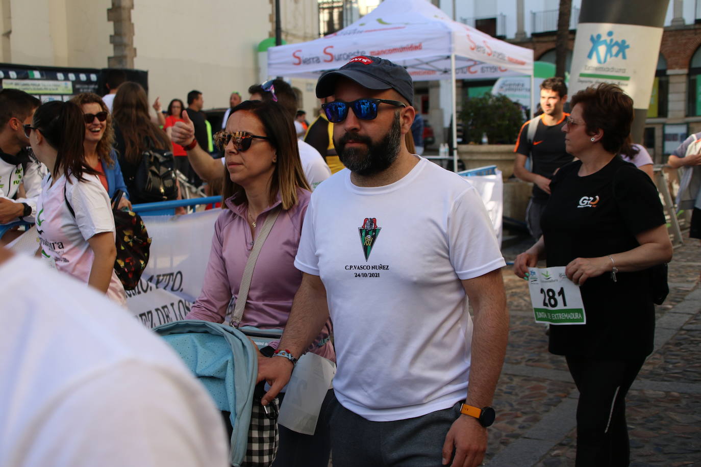 Fotos: Bruno Paixão y Anabel Benítez, vencedores de la XXIII Carrera Popular de Jerez de los Caballeros