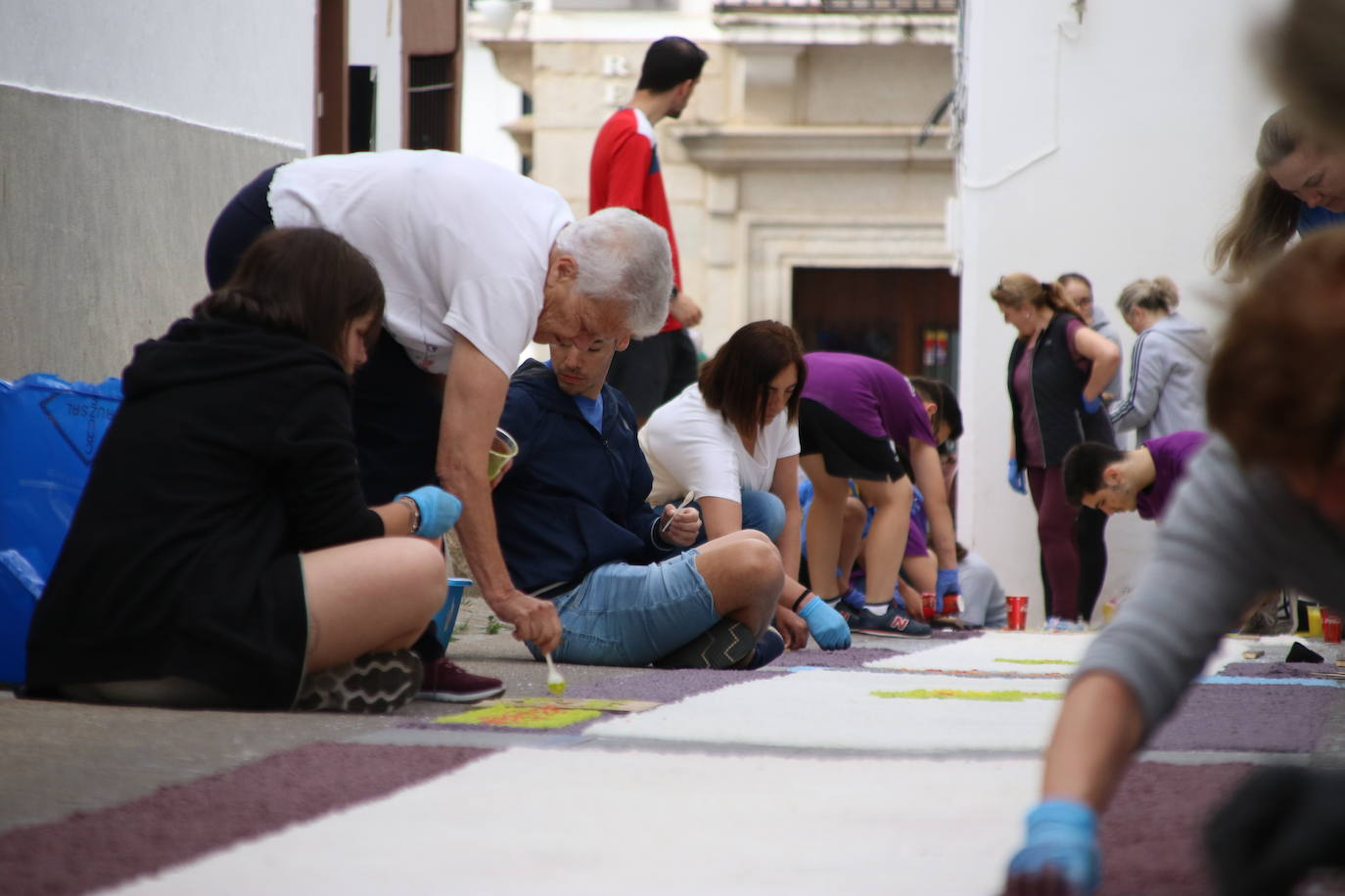 Fotos: Las alfombras de sal vuelven a engalanar las calles de Jerez para celebrar el Corpus Christi