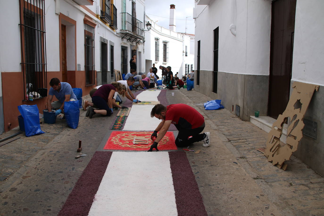 Fotos: Las alfombras de sal vuelven a engalanar las calles de Jerez para celebrar el Corpus Christi