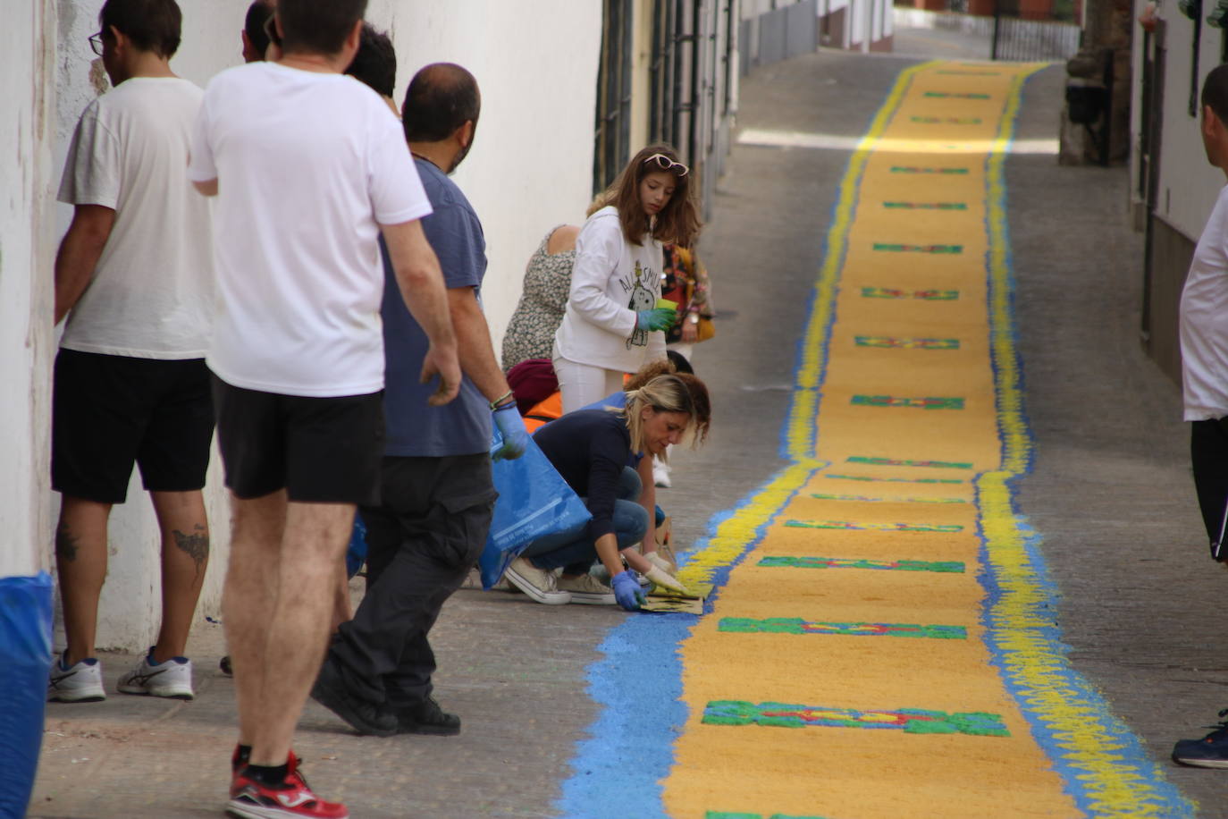 Fotos: Las alfombras de sal vuelven a engalanar las calles de Jerez para celebrar el Corpus Christi