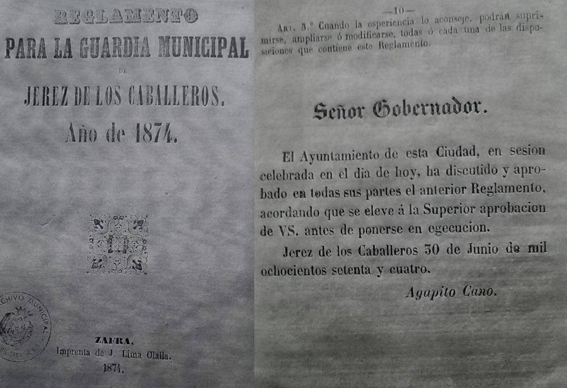 Imagen principal - Documentos de la creación del cuerpo en 1984. 