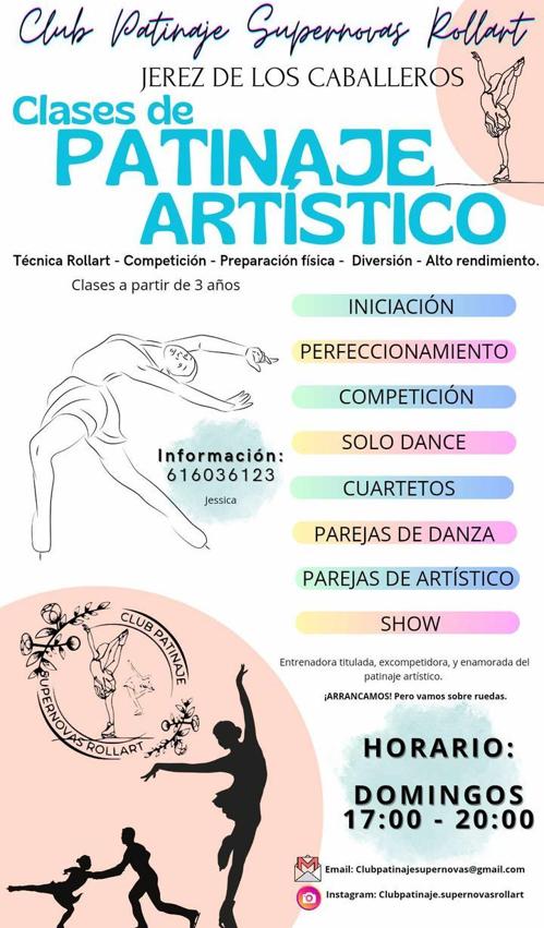 Imagen secundaria 1 - El patinaje artístico llega a Jerez de los Caballeros