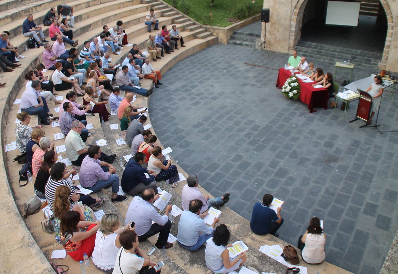 Asamblea de ADERSUR este verano en el auditorio de La Alcazaba, en la que fue aprobada la Estrategia de Desarrolllo Local Participativo.HOYJerez.
