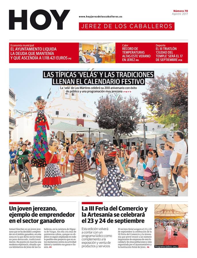 Ya está en la calle el nº 70 de HOY Jerez de los Caballeros