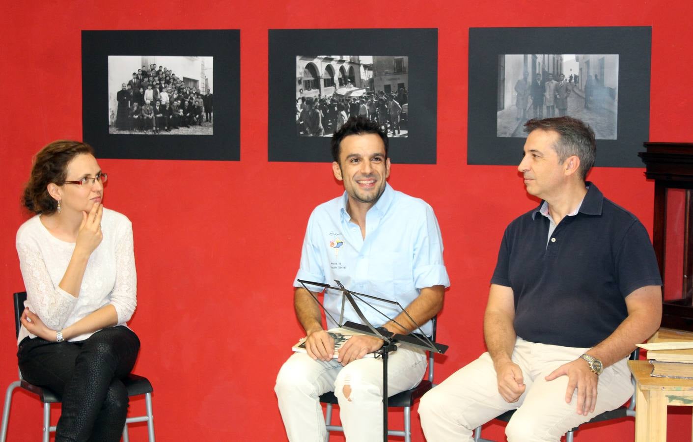 Natalia González, Jesús Sosa y Rogelio Segovia.