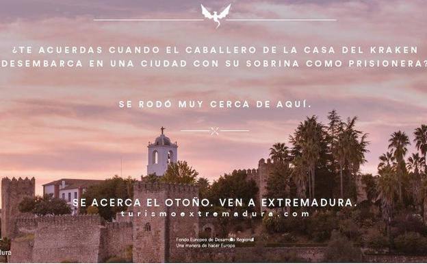 Foto que alude al rodaje de Cáceres con la imagen de Jerez.