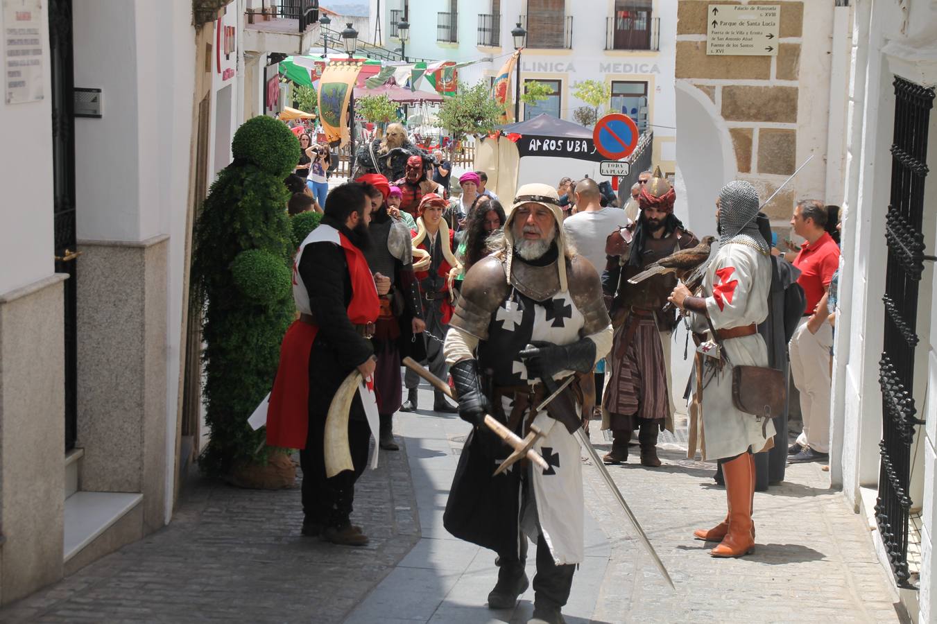 Las calles del centro de la ciudad volvieron a llenarse ayer de animación.