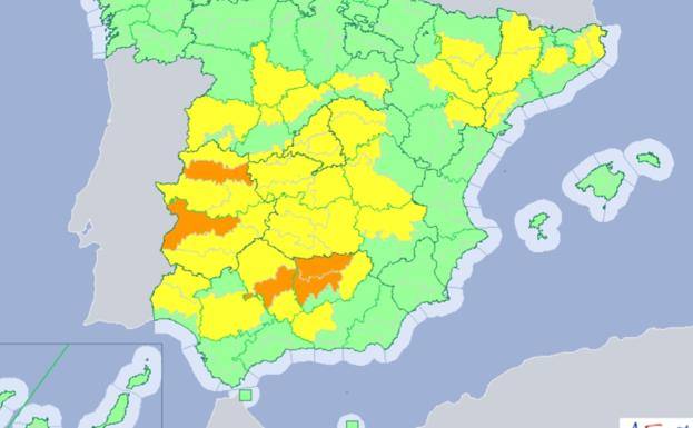 Extremadura estará en aviso naranja el miércoles con temperaturas de 41 grados