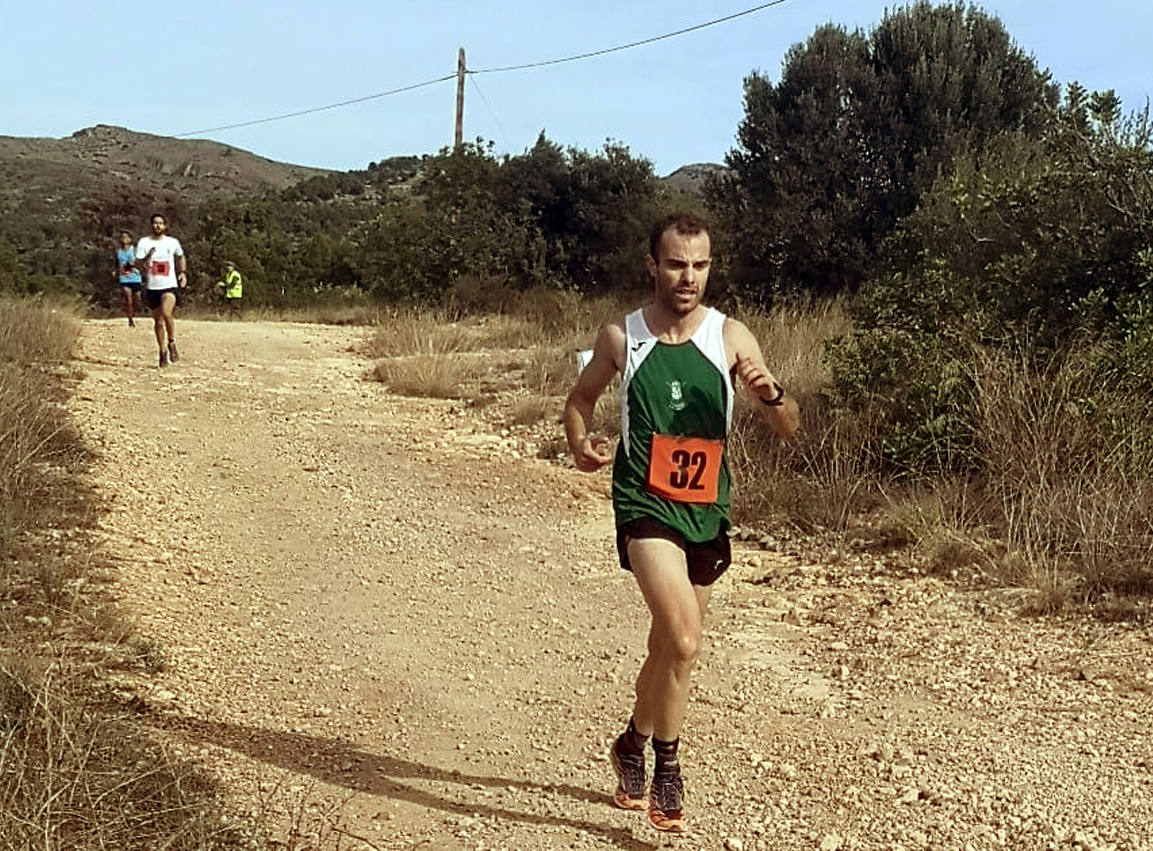 Iván Benítez, en plena carrera