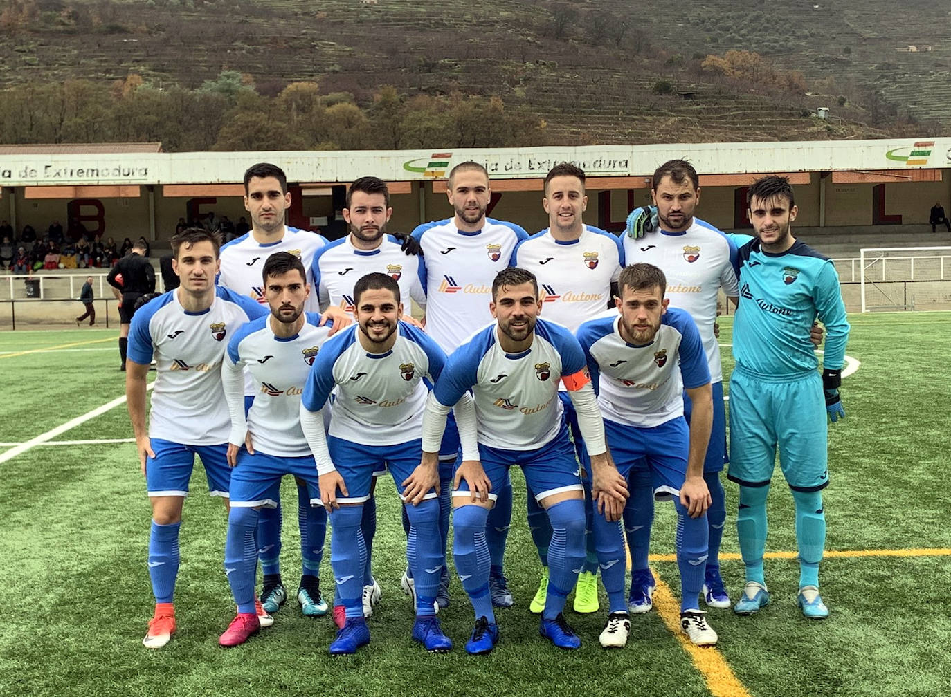 Alineación inicial en el último partido disputado ante el Piornal 