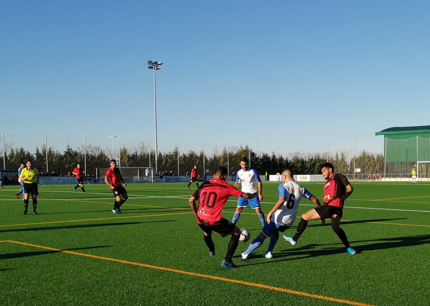 Jugada correspondiente al último encuentro disputado en la ciudad deportiva
