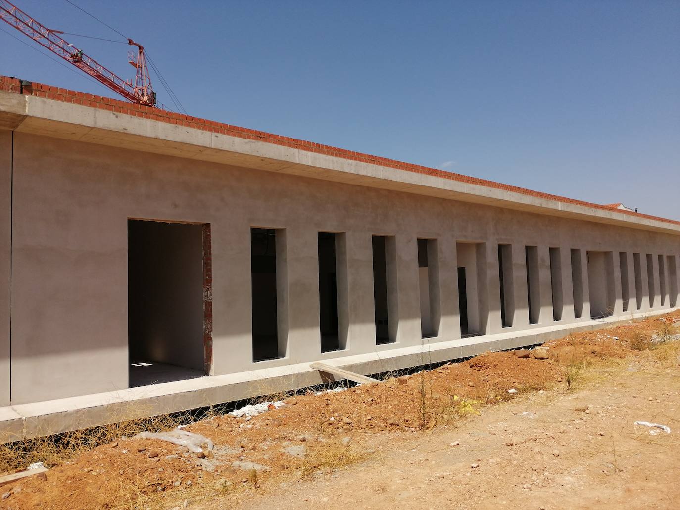 Fachada exterior del módulo I de Educación Infantil