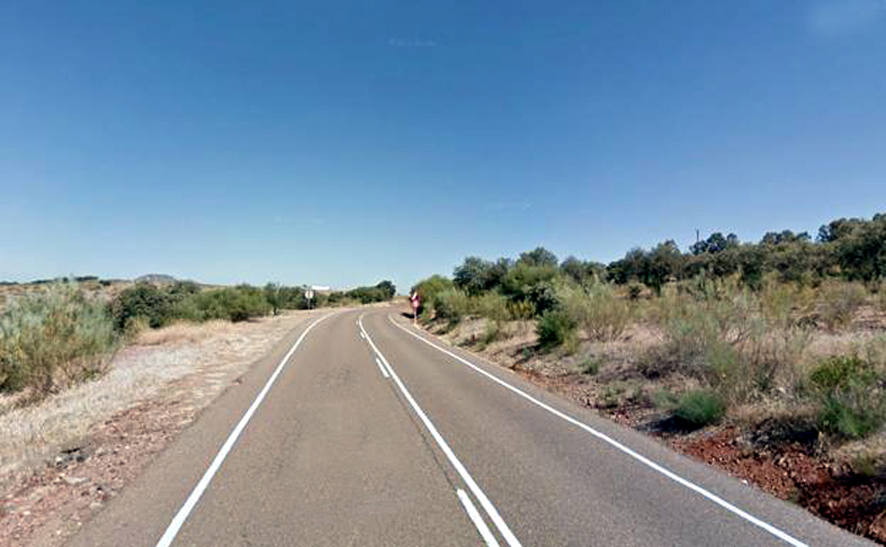Carretera en la que se produjo el accidente