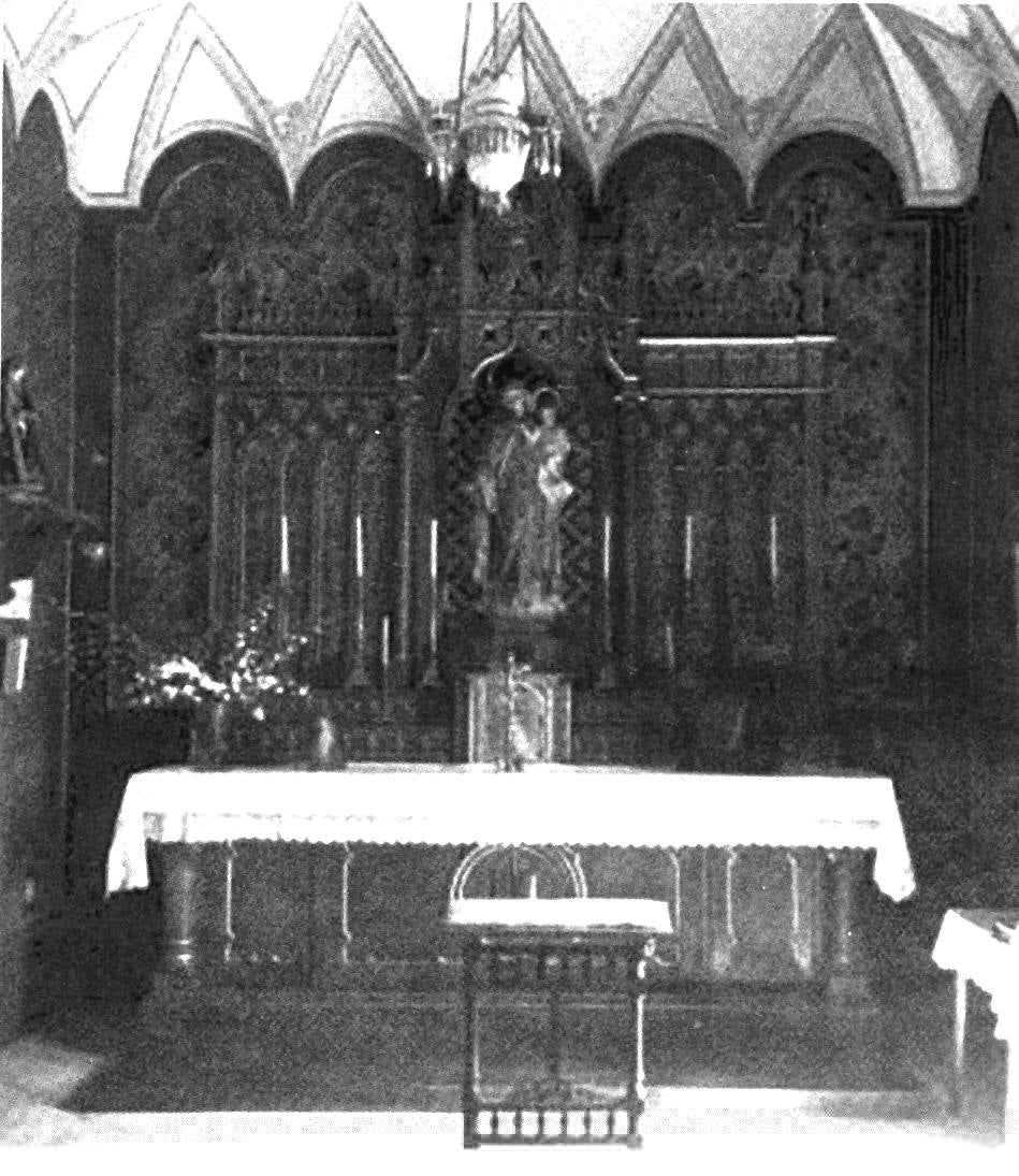 Virgen del Rosario en la capilla del cortijo de Las Cañadas