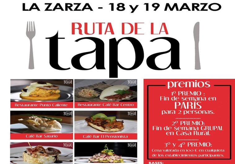 Siete bares participarán en la Ruta de la Tapa este fin de semana