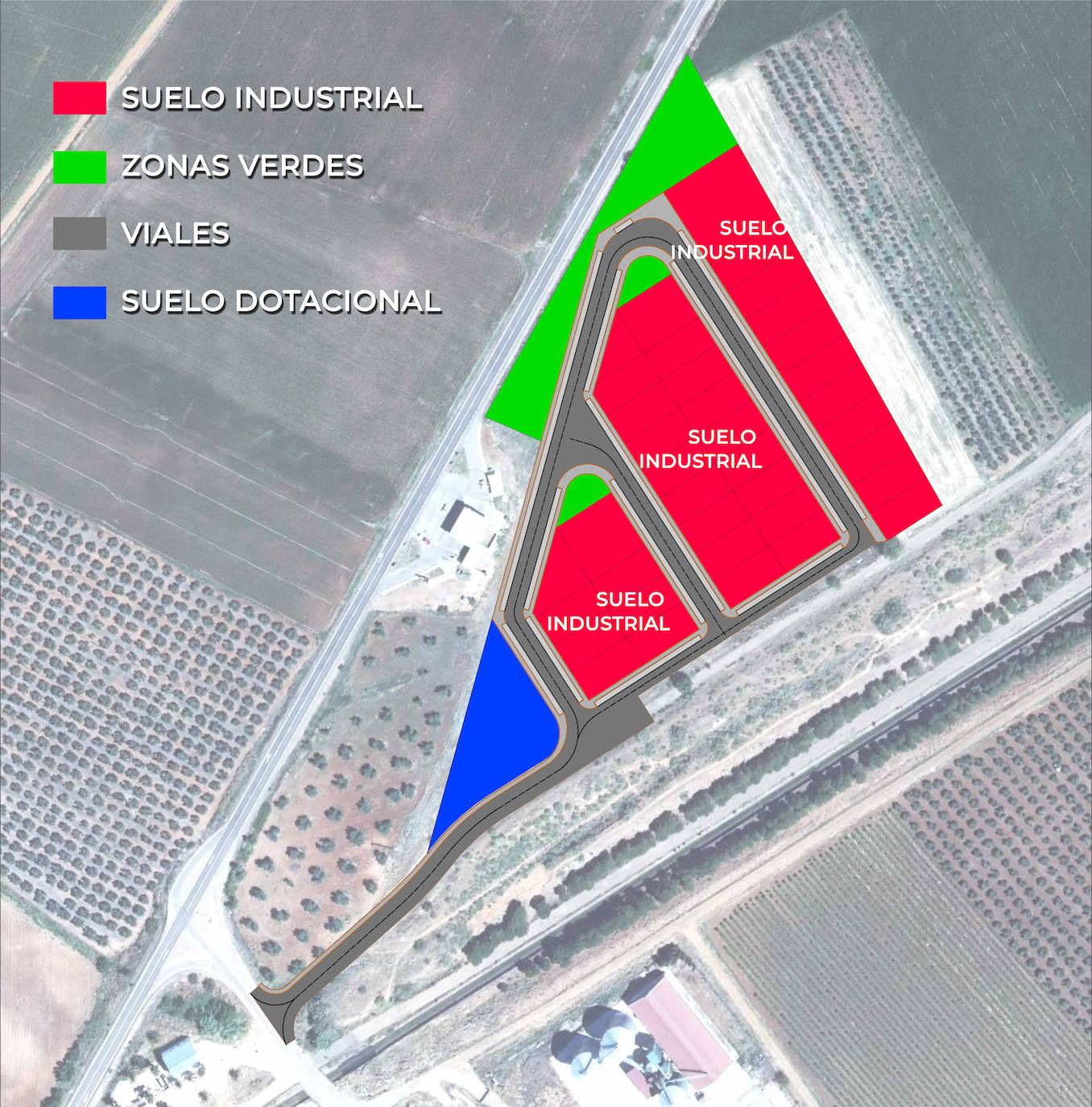 Planta general del nuevo polígono industrial