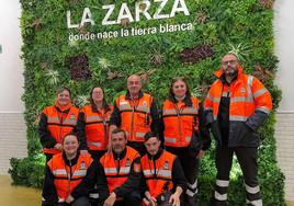 Integrantes de Protección Civil La Zarza