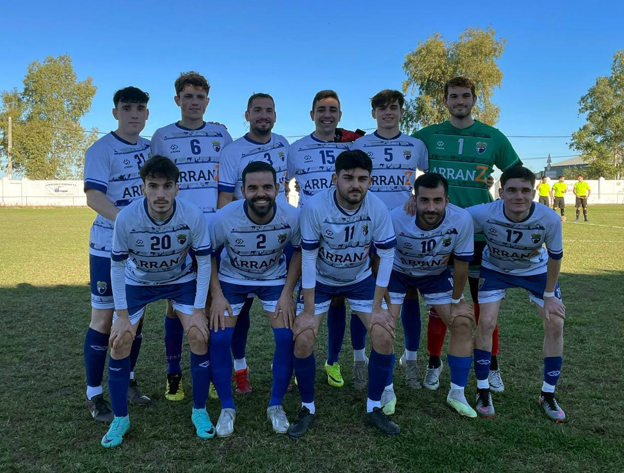 Once inicial del último partido disputado en Madrigalejo