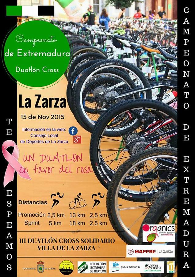 Publicado el cartel del III Duatlón Cross Villa de La Zarza