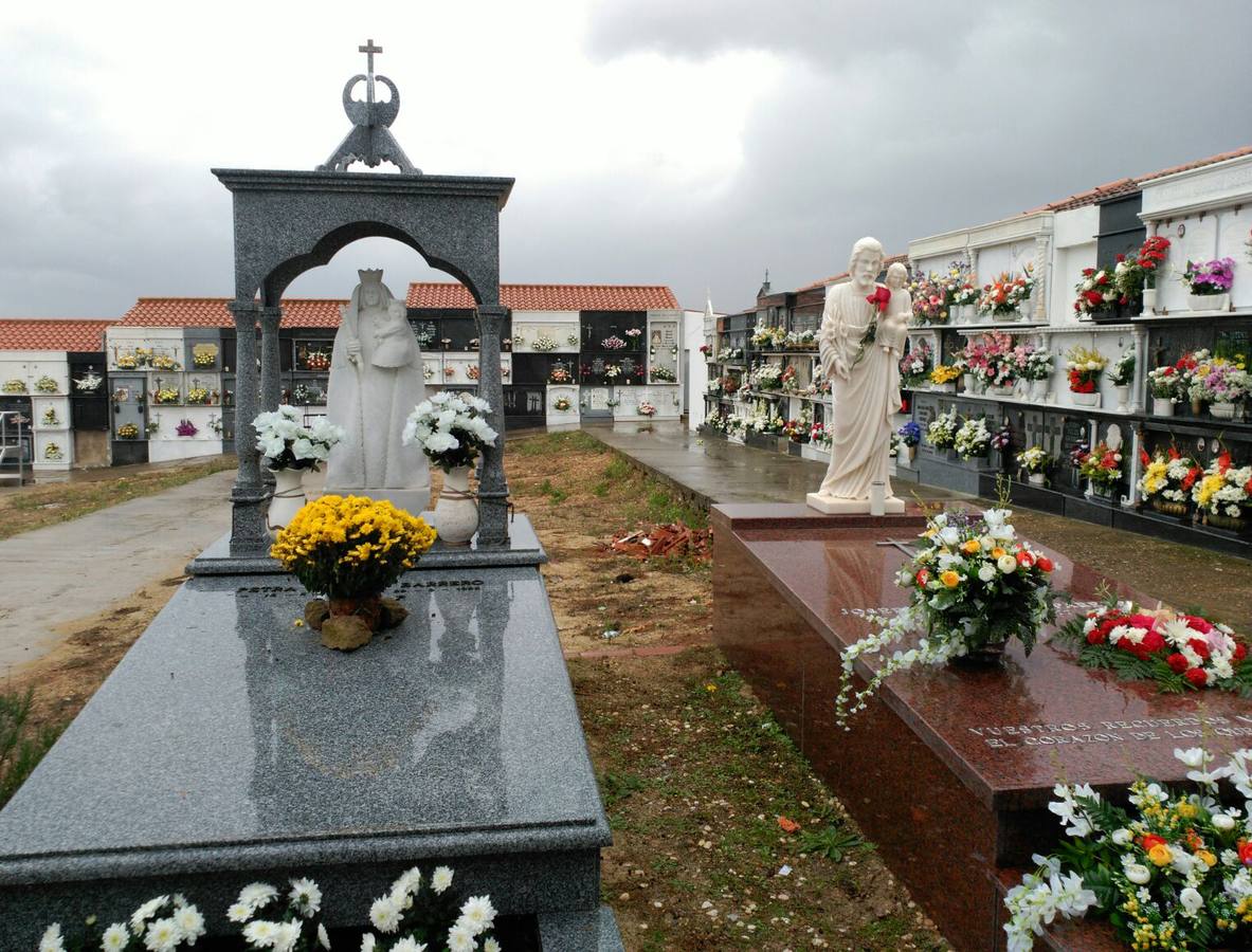 Vista de una parte del cementerio 