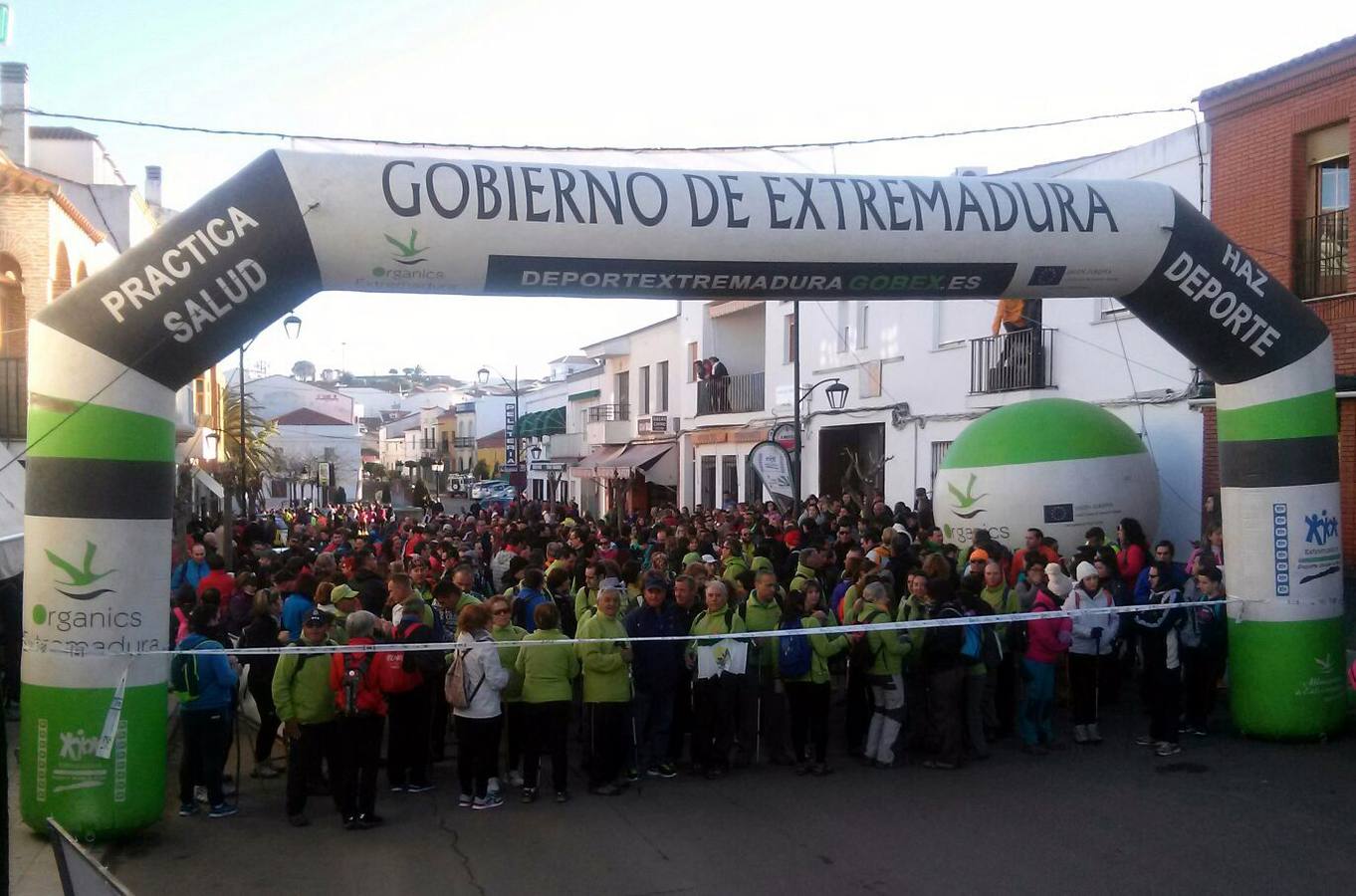 Momento de la salida de la ruta