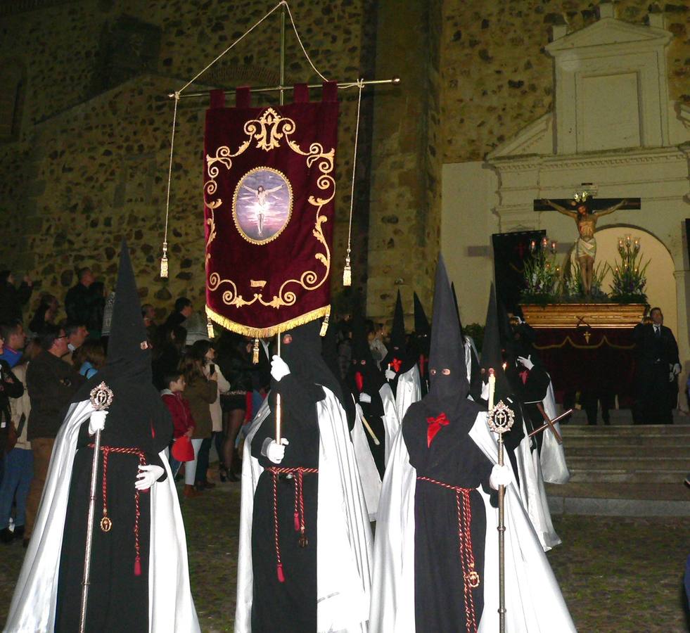 Salida, ayer, del Cristo de la Soledad